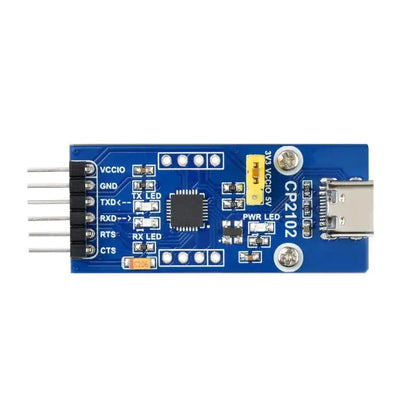 CP2102 USB UART Board (Type C), USB To TTL (UART) Communication Module, USB-C Connector