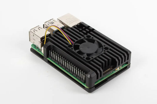 Aluminium Heatsink Case with Single Fan for Raspberry Pi 5