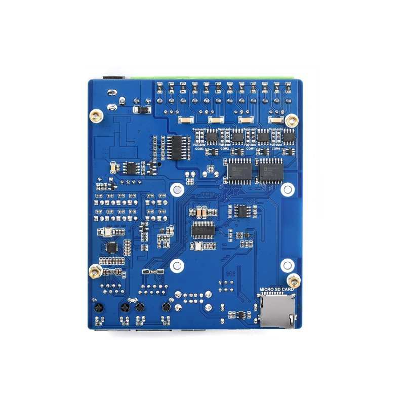 Dual ETH Quad RS485 Base Board (B) for Raspberry Pi Compute Module 4, Gigabit Ethernet, 4CH Isolated RS485