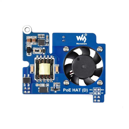 Power over Ethernet HAT (D) for Raspberry Pi 3B+/4B, 802.3af-compliant, Official case compatible