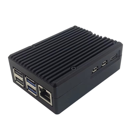 Custodia In Lega Di Alluminio Per Raspberry Pi 5b,Contenitore Protettivo In Metallo Con Dissipatore Di Calore A Raffreddamento Passivo Per Scheda Di Sviluppo