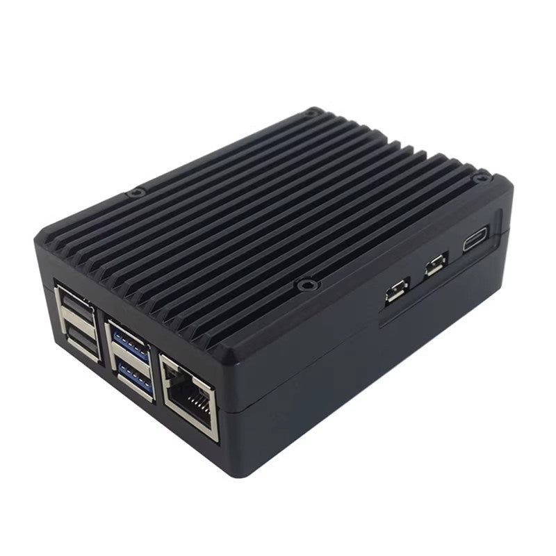 Custodia In Lega Di Alluminio Per Raspberry Pi 5b,Contenitore Protettivo In Metallo Con Dissipatore Di Calore A Raffreddamento Passivo Per Scheda Di Sviluppo
