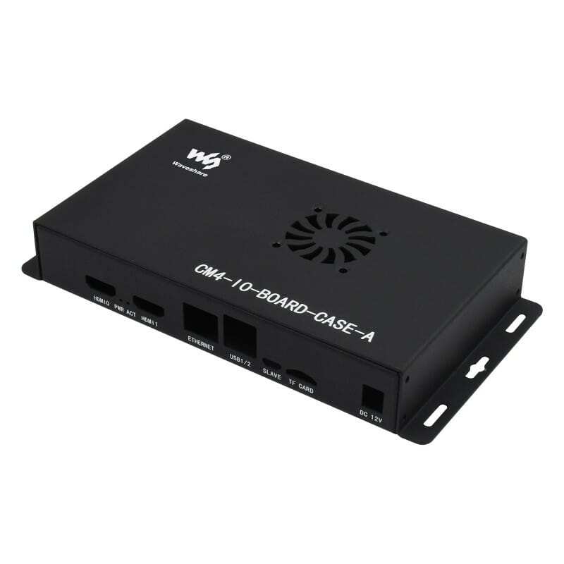 Metal Box (A) for Raspberry Pi Compute Module 4 IO Board, with Cooling Fan