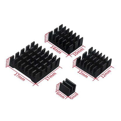 Aluminium heatsink set for Raspberry Pi 5