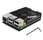 Aluminium Heatsink Case with Double Fan for Raspberry Pi 5