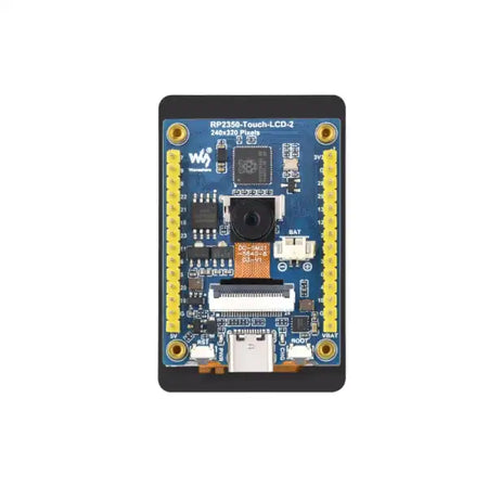 RP2350 2inch Capacitive Touch Display Development Board, 240×320 Pixels, IPS Panel, 262K Color, Onboard Camera Interface (with OV5640 camera module)