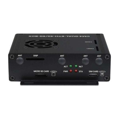 Dual Gigabit Ethernet 5G/4G Mini-Computer Based on Raspberry Pi Compute Module 4 (NOT Included), Metal Case, with Cooling Fan