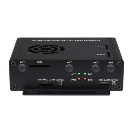 Dual Gigabit Ethernet 5G/4G Mini-Computer Based on Raspberry Pi Compute Module 4 (NOT Included), Metal Case, with Cooling Fan