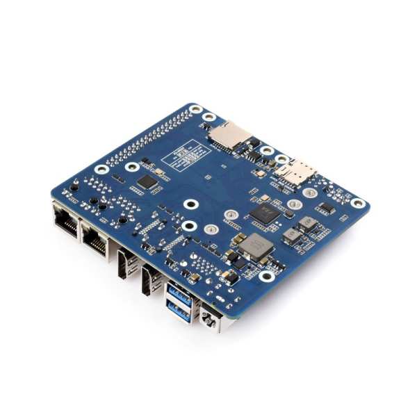 Dual Ethernet Base Board For Raspberry Pi CM5, Supports 4G / 5G Module, Dual 4K Display Outputs And Dual MIPI Interfaces, Onboard 40PIN GPIO Header And Dual USB 3.2 Gen1 Ports, PoE Module Support