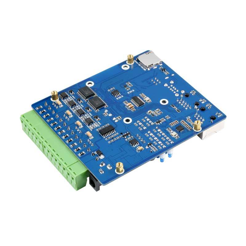Dual ETH Quad RS485 Base Board (B) for Raspberry Pi Compute Module 4, Gigabit Ethernet, 4CH Isolated RS485
