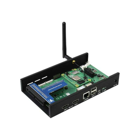 Metal Box (A) for Raspberry Pi Compute Module 4 IO Board, with Cooling Fan