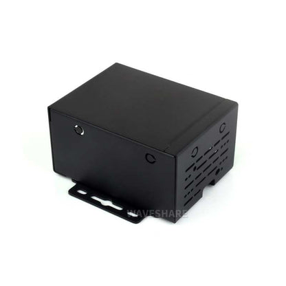 Industrial Grade Metal Case (D) for Raspberry Pi 5, Larger Internal Space, Supports Installing Official Cooling Fan And Various HATs, Wall-mount and Rail-mount Support