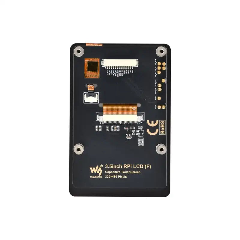 3.5inch Capacitive Touch Display (F) for Raspberry Pi, IPS Panel, 320×480 Resolution, 5-point Touch, Immersion Gold Process, Toughened Glass Panel