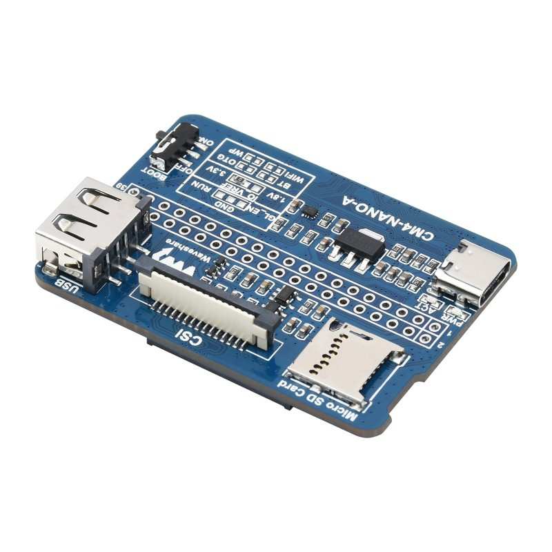 Nano Base Board (A) for Raspberry Pi Compute Module 4, Same Size as the CM4