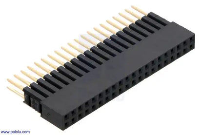 Stackable 0.100″ Female Header with Extra 0.3″ Spacer: 2×20-Pin, Straight