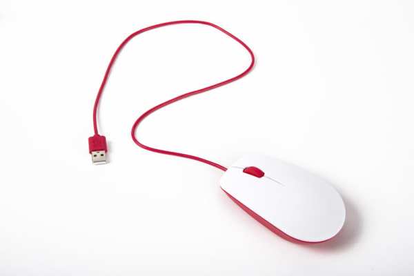 Raspberry Pi Official Mouse (White/Red)