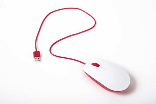 Raspberry Pi Official Mouse (White/Red)