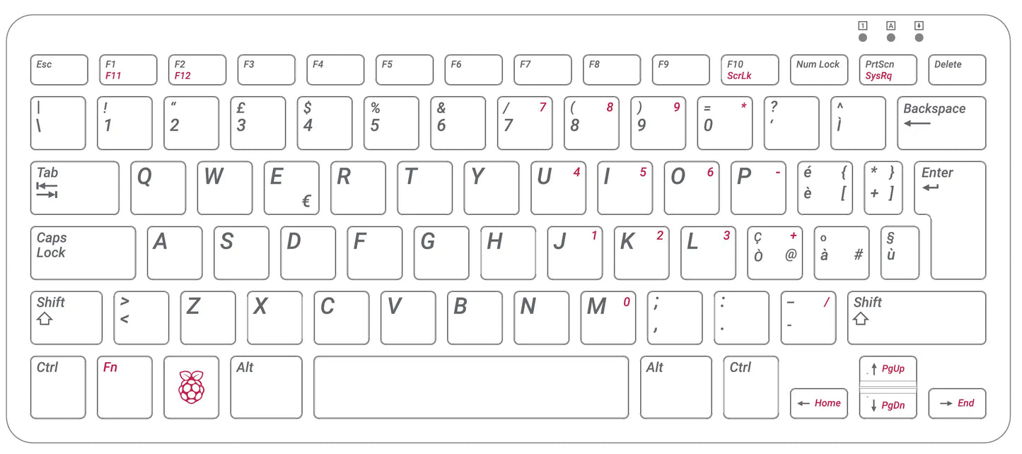 Raspberry Pi 400 Desktop Computer KIT (Italian Layout)