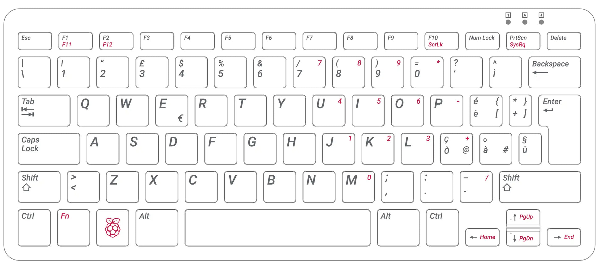 Raspberry Pi 400 Desktop Computer KIT (Italian Layout)