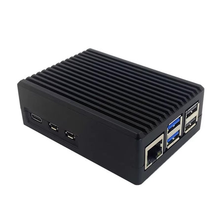 Custodia In Lega Di Alluminio Per Raspberry Pi 5b,Contenitore Protettivo In Metallo Con Dissipatore Di Calore A Raffreddamento Passivo Per Scheda Di Sviluppo