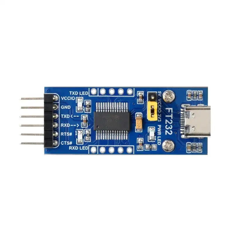 FT232 USB UART Board (Type C), USB To UART (TTL) Communication Module, USB-C Connector