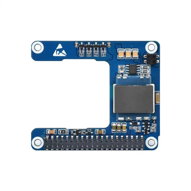 Power Over Ethernet HAT (H) For Raspberry Pi 5 / CM 5, 5V 5A Output, Supports 802.3af/at Network Standard, Isolated Switched-mode Power Supply, Raspberry Pi 5 PoE HAT
