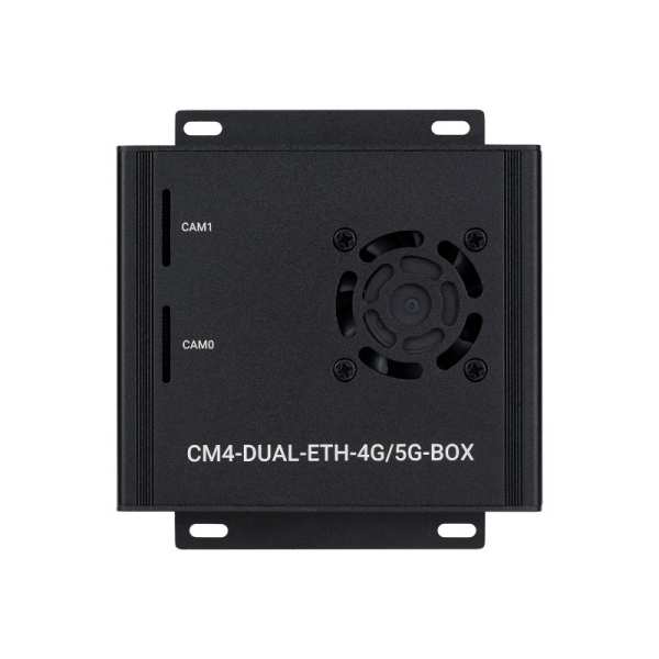 Dual Gigabit Ethernet 5G/4G Mini-Computer Based on Raspberry Pi Compute Module 4 (NOT Included), Metal Case, with Cooling Fan