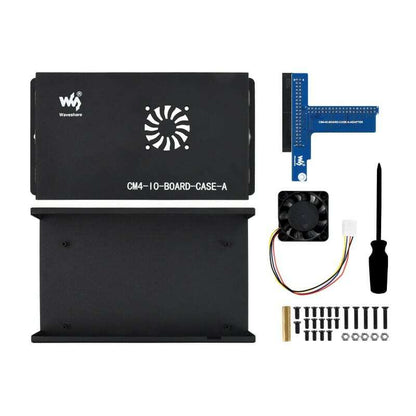 Metal Box (A) for Raspberry Pi Compute Module 4 IO Board, with Cooling Fan