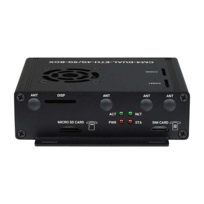 Dual Gigabit Ethernet 5G/4G Mini-Computer Based on Raspberry Pi Compute Module 4 (NOT Included), Metal Case, with Cooling Fan
