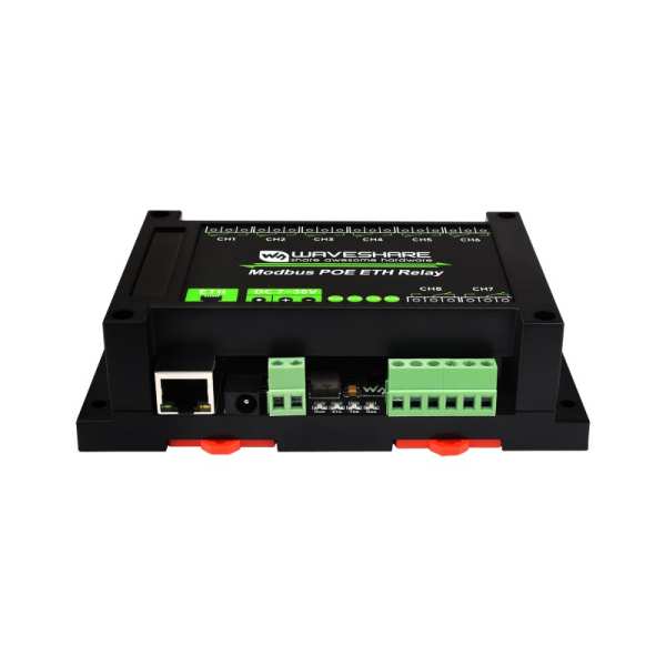 8-ch Ethernet Relay Module, Modbus RTU/Modbus TCP Protocol, PoE port Communication, With Various Isolation And Protection Circuits