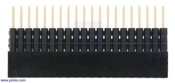 Stackable 0.100″ Female Header with Extra 0.3″ Spacer: 2×20-Pin, Straight