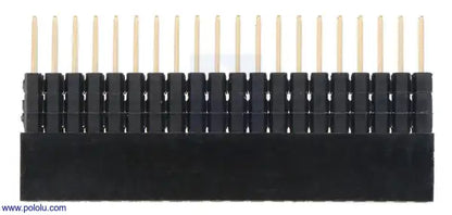 Stackable 0.100″ Female Header with Extra 0.3″ Spacer: 2×20-Pin, Straight