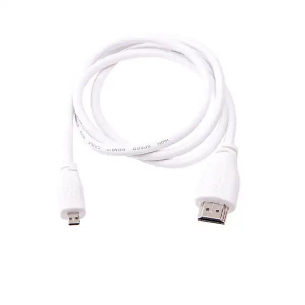 Raspberry Pi Official micro-HDMI to HDMI cable WHITE 1m