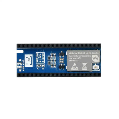 SX1262 LoRa Node Module for Raspberry Pi Pico, LoRaWAN, Choice Of Frequency Band 868M