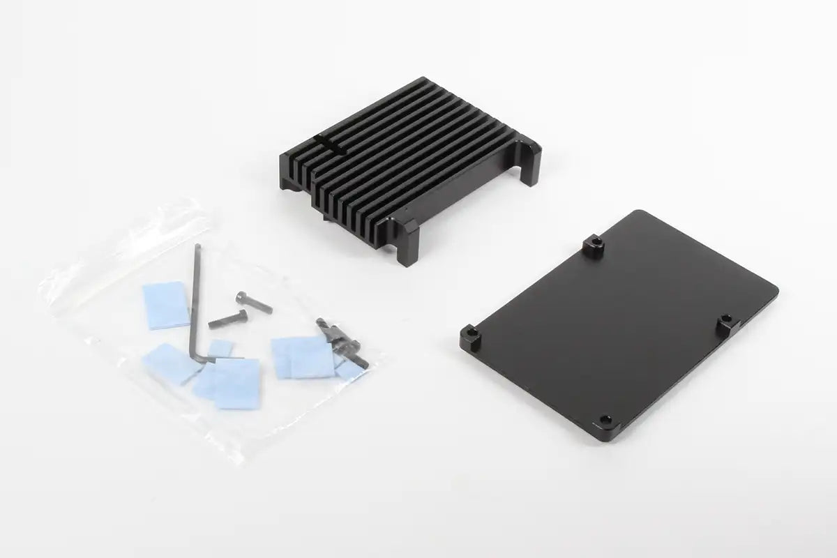 Aluminium Heatsink Case for Raspberry Pi 5 (GPIO uncovered)