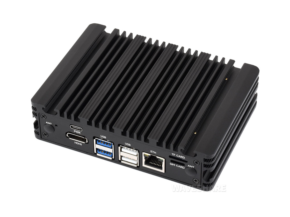 Industrial Computer For Raspberry Pi Compute Module 5 (NOT included), 1000M Ethernet RJ45 port, Supports RS485 And 4G/5G Communication