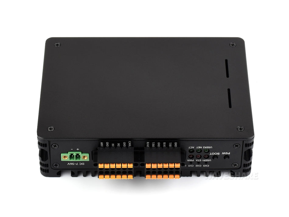 Industrial Computer For Raspberry Pi Compute Module 5 (NOT included), 1000M Ethernet RJ45 port, Supports RS485 And 4G/5G Communication