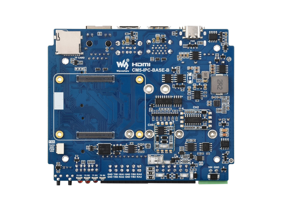 Industrial Computer For Raspberry Pi Compute Module 5 (NOT included), 1000M Ethernet RJ45 port, Supports RS485 And 4G/5G Communication