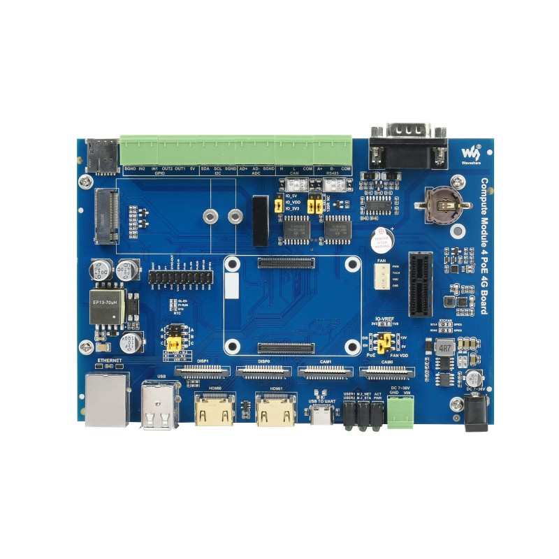 Compute Module 4 Industrial IoT Base Board, for all Variants of CM4