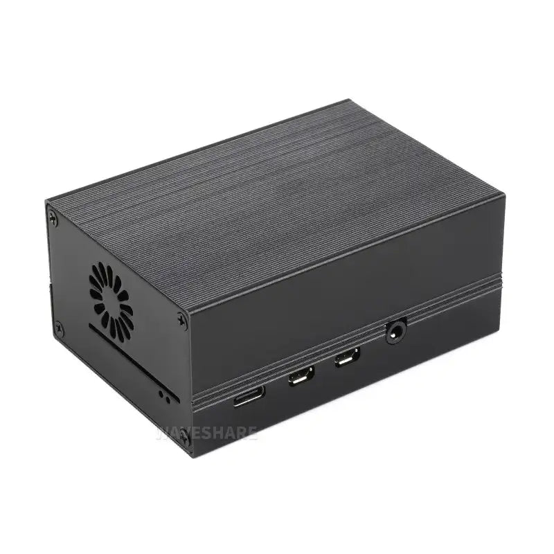 Stripe Aluminum Cooling Case for Raspberry Pi 4, Built-In Active Radiator with Fins