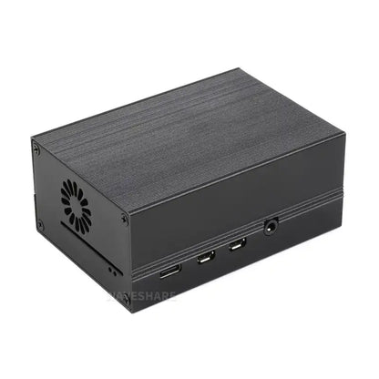 Stripe Aluminum Cooling Case for Raspberry Pi 4, Built-In Active Radiator with Fins
