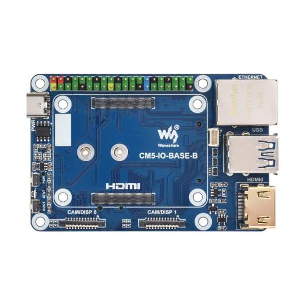 Mini Base Board (B) / Mini-Computer designed for Raspberry Pi Compute Module 5 (NOT Included), Onboard EEPROM And Encryption Chip