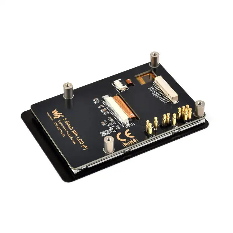 3.5inch Capacitive Touch Display (F) for Raspberry Pi, IPS Panel, 320×480 Resolution, 5-point Touch, Immersion Gold Process, Toughened Glass Panel
