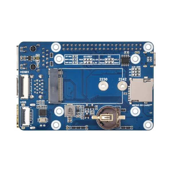 Mini Base Board (B) / Mini-Computer designed for Raspberry Pi Compute Module 5 (NOT Included), Onboard EEPROM And Encryption Chip