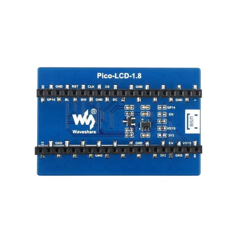 1.8inch LCD Display Module for Raspberry Pi Pico, 65K Colors, 160×128, SPI
