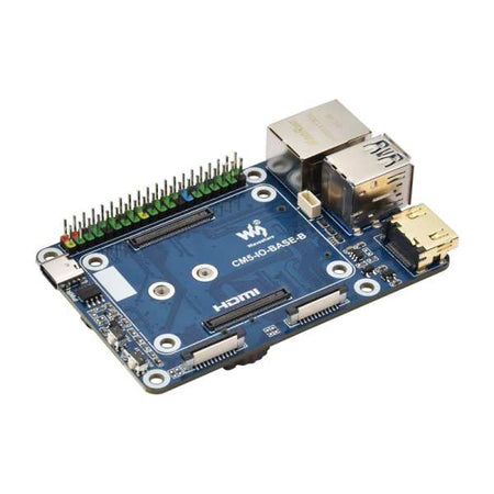 Mini Base Board (B) / Mini-Computer designed for Raspberry Pi Compute Module 5 (NOT Included), Onboard EEPROM And Encryption Chip