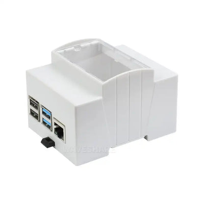 DIN Rail ABS Case for Raspberry Pi 4, Large Inner Space, Injection Moduling